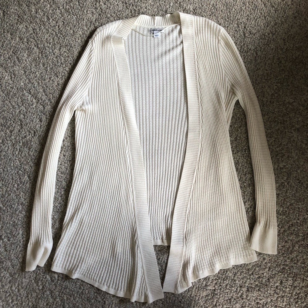 Croft & Barrow White Cardigan